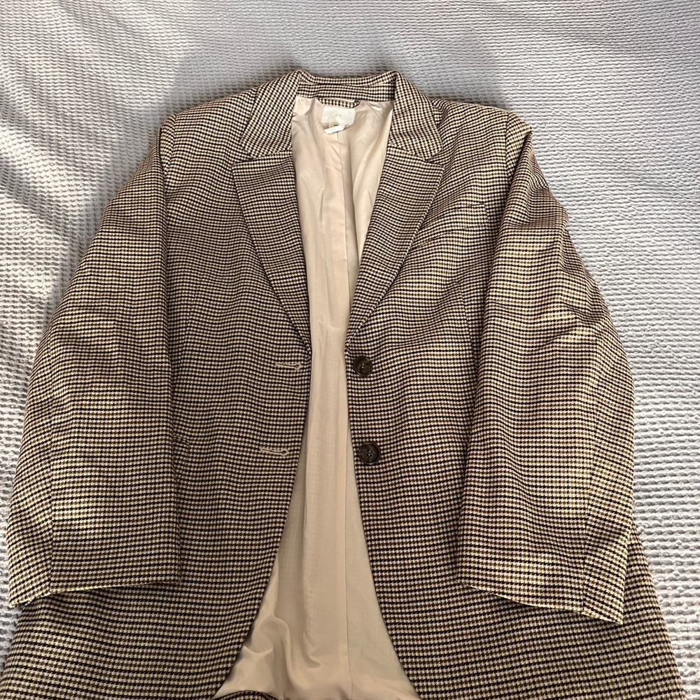 H&M Houndstooth Blazer (NWo/T)